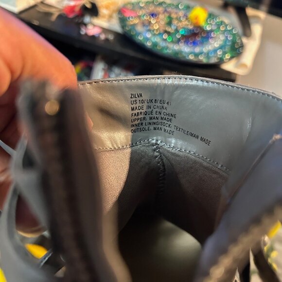 JustFab Gray Ankle Boots - Picture 5 of 7